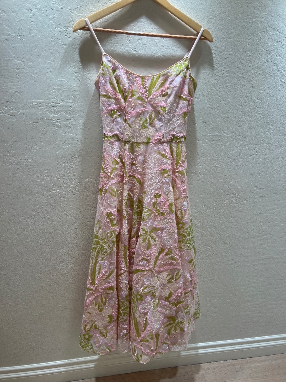 Dress the Population - Uma Sequin Floral Cocktail Dress XXS